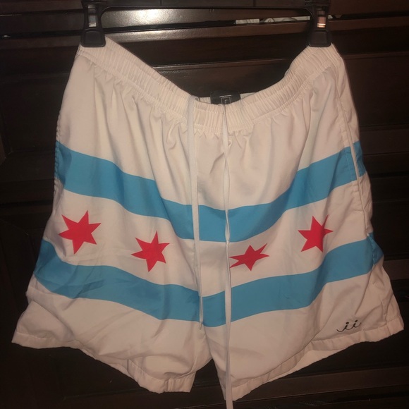 Chicago flag shorts - Picture 1 of 5